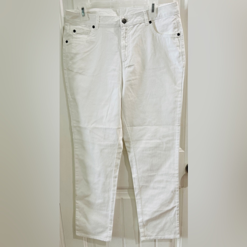 White Denim Jeans by Appleseed, Size 10, Like New